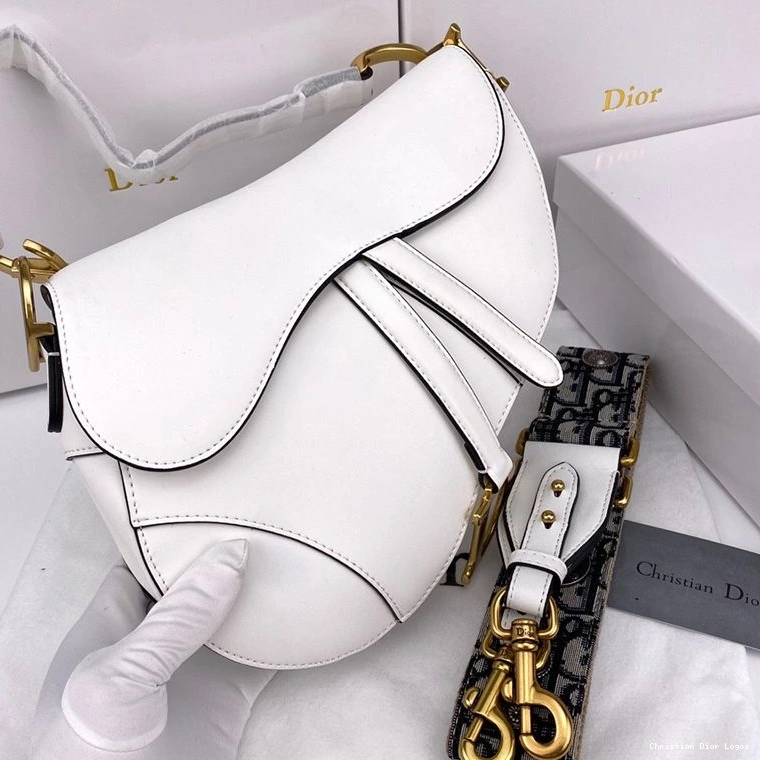 Cheap Bag Dior Smooth White Calfskin Saddle 0810 Luxury
